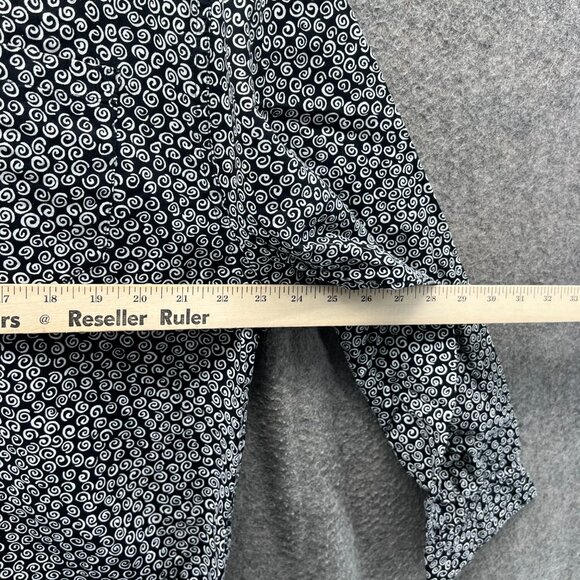 Guess by Georges Marciano Shirt Mens Medium Black White Swirl Print Vintage USA - Picture 4 of 9